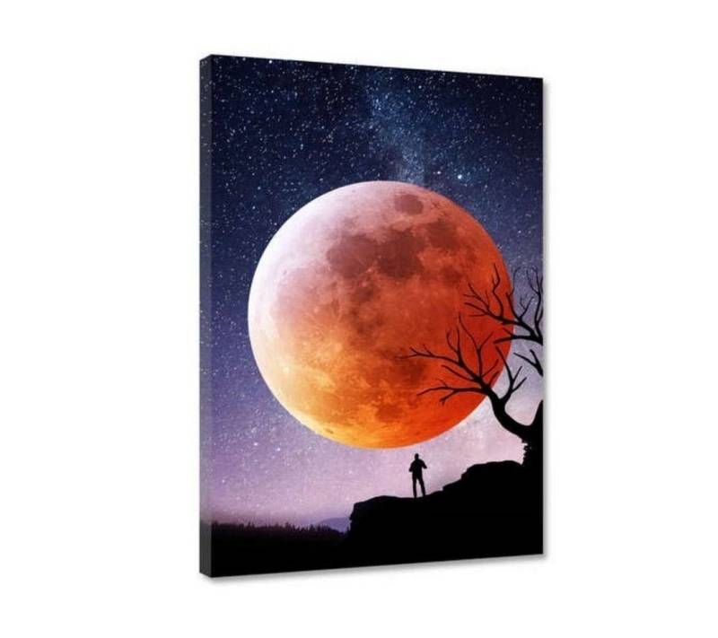 Hustling Sharks Leinwandbild Premium Kunstdruck als XXL Leinwandbild "Redmoon", in 7 unterschiedlichen Größen verfügbar von Hustling Sharks