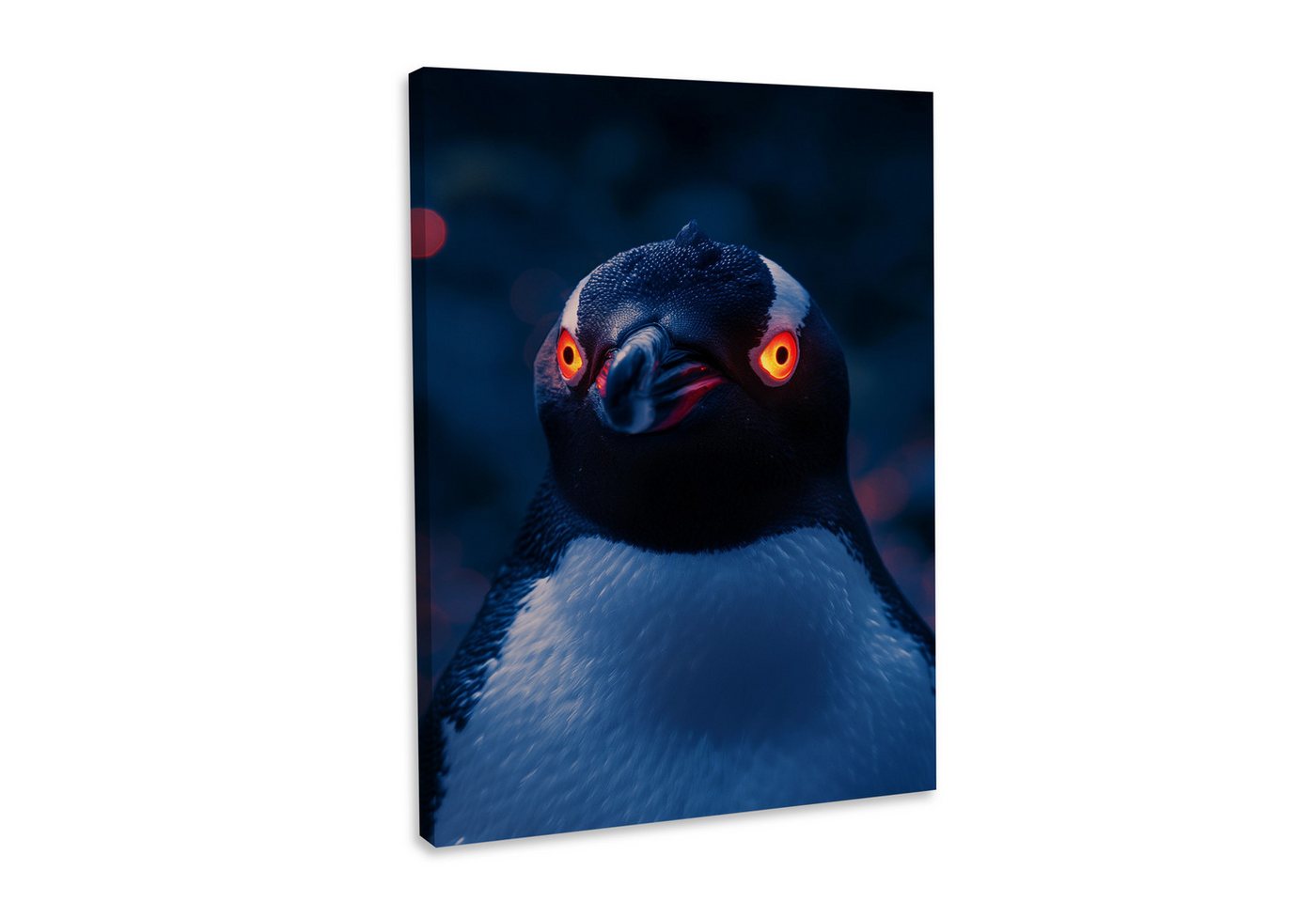 Hustling Sharks Leinwandbild Tier-Bild als XXL Leinwandbild "Der Pinguin#3" - Tierbild, in 5 unterschiedichen Größen verfügbar von Hustling Sharks