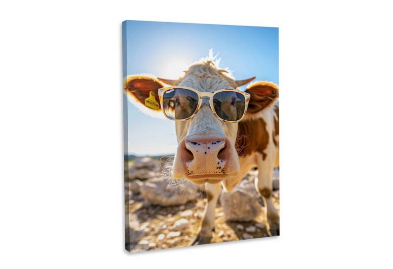 Hustling Sharks Leinwandbild Tier-Bild als XXL Leinwandbild "Kuh mit Sonnenbrille" - Tierbild, in 5 unterschiedichen Größen verfügbar Hustling Sharks Leinwandbild Tier-Bild als XXL Leinwandbild "Kuh mit Sonnenbrille" - Tierbild, in 5 unterschiedichen Größen verfügbar von Hustling Sharks