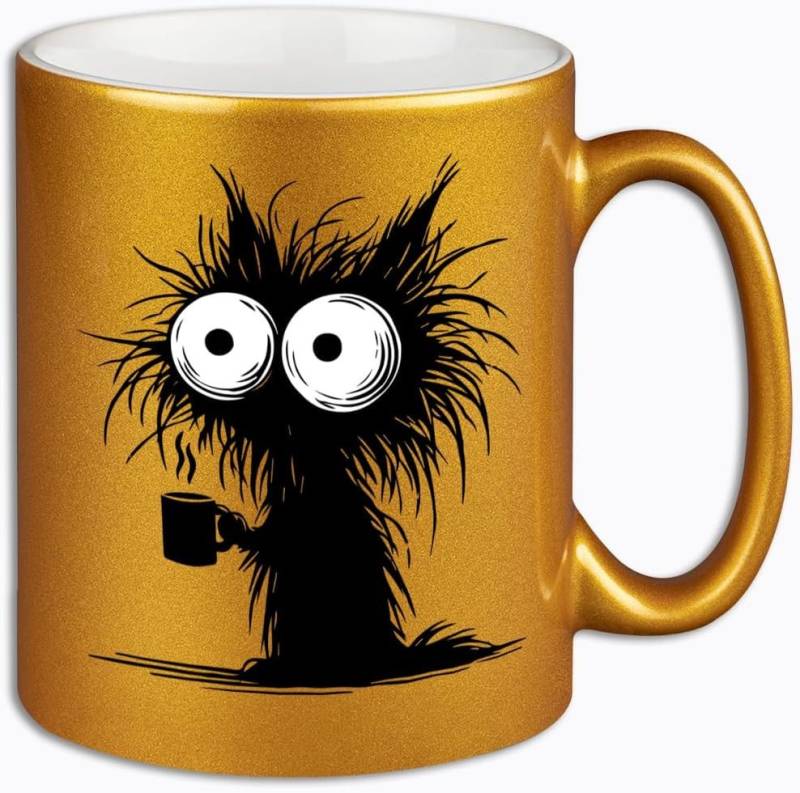Hustling Sharks Tasse Hustling Sharks® Glitzer-Tassen - Ich brauch Kaffee I, 330 ml von Hustling Sharks