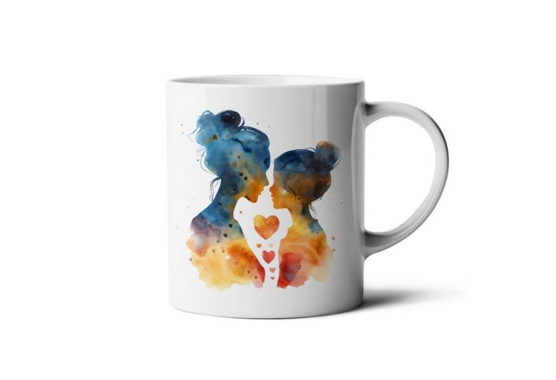 Hustling Sharks Tasse Hustling Sharks® Tasse mit Familienmotiv - Mutter&Tochter#14, 330 ml von Hustling Sharks