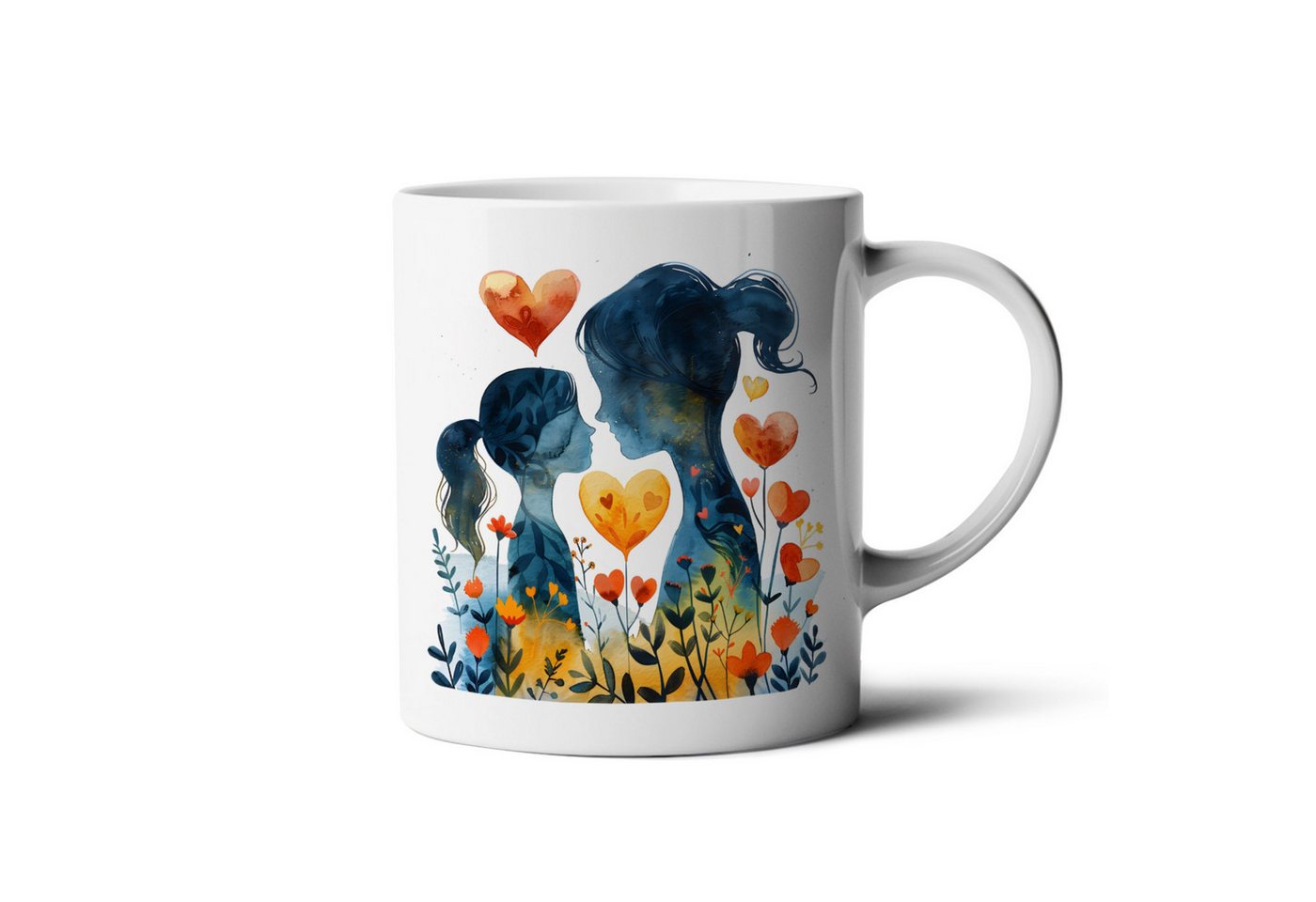 Hustling Sharks Tasse Hustling Sharks® Tasse mit Familienmotiv - Mutter&Tochter#2, 330 ml von Hustling Sharks