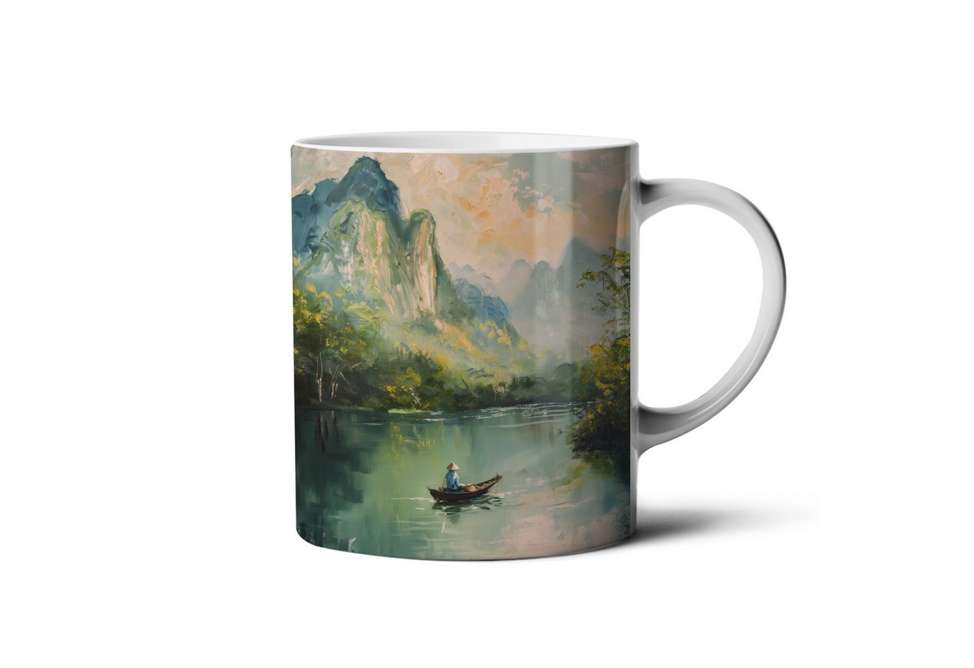 Hustling Sharks Tasse Hustling Sharks® Tasse mit Motiv - Der Bergsee, 330 ml von Hustling Sharks