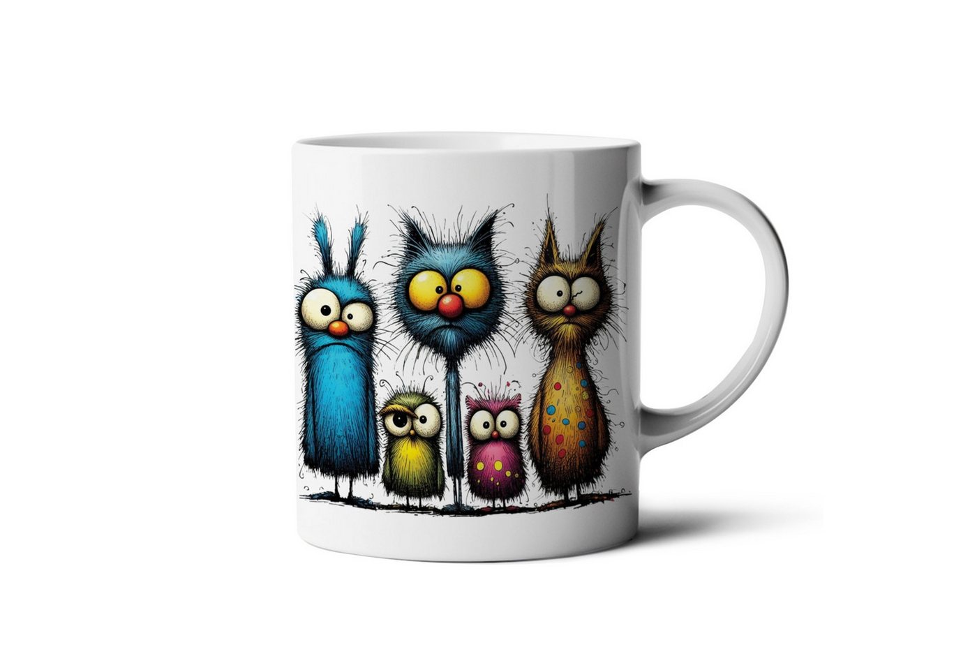 Hustling Sharks Tasse Hustling Sharks® Tasse mit Motiv - Frustriertes Gruppenfoto#2, 330 ml von Hustling Sharks