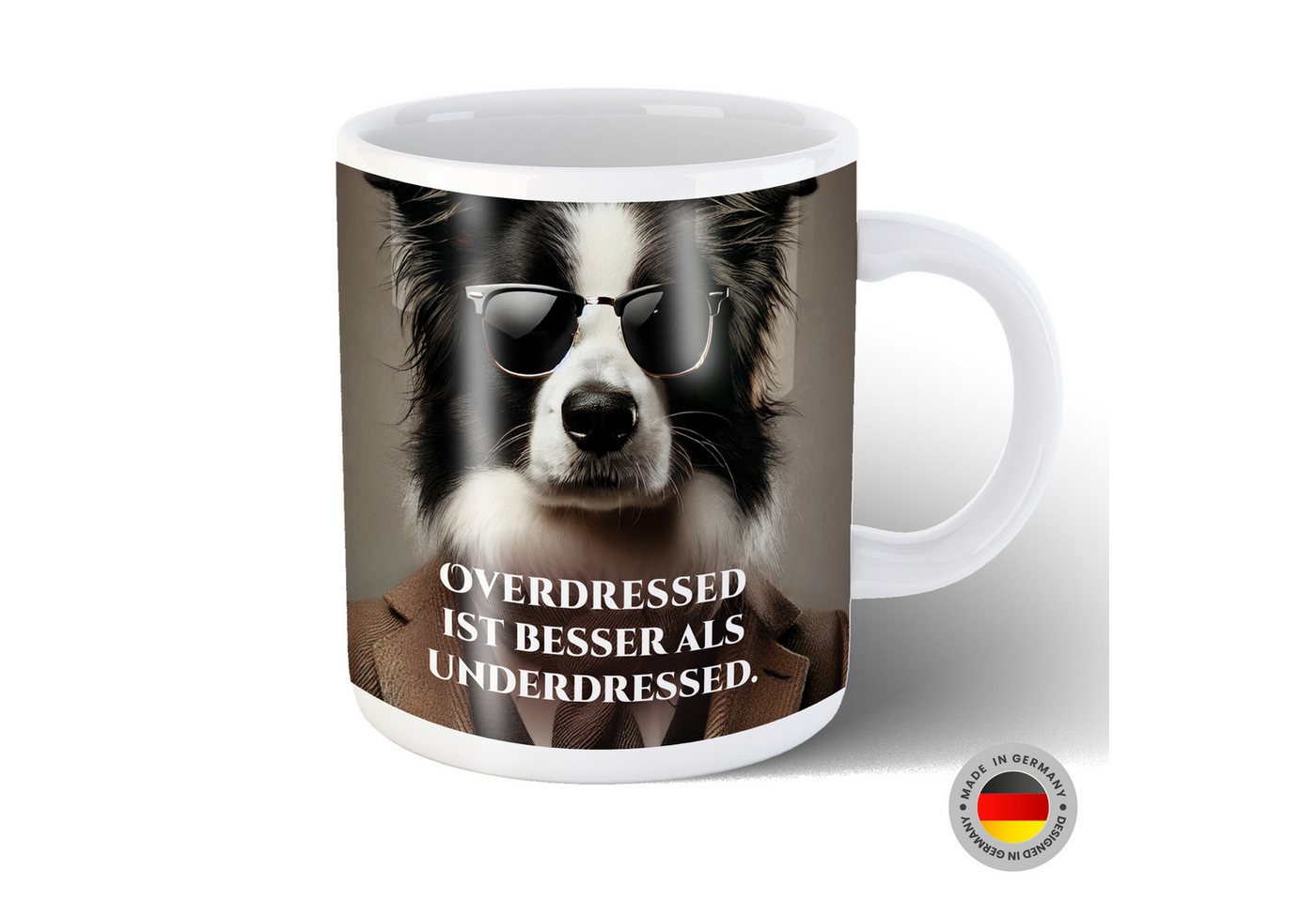Hustling Sharks Tasse Hustling Sharks® Tasse mit Tiermotiv - Hund 9, 330 ml von Hustling Sharks