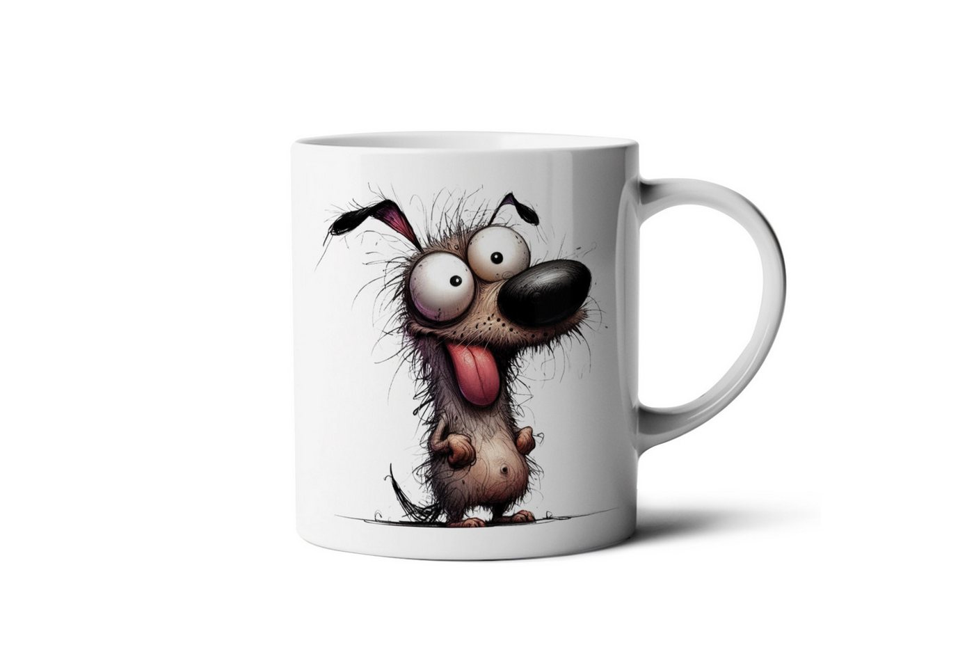 Hustling Sharks Tasse Hustling Sharks® Tasse mit Tiermotiv - Lustige Hunde Fratze#17, 330 ml von Hustling Sharks