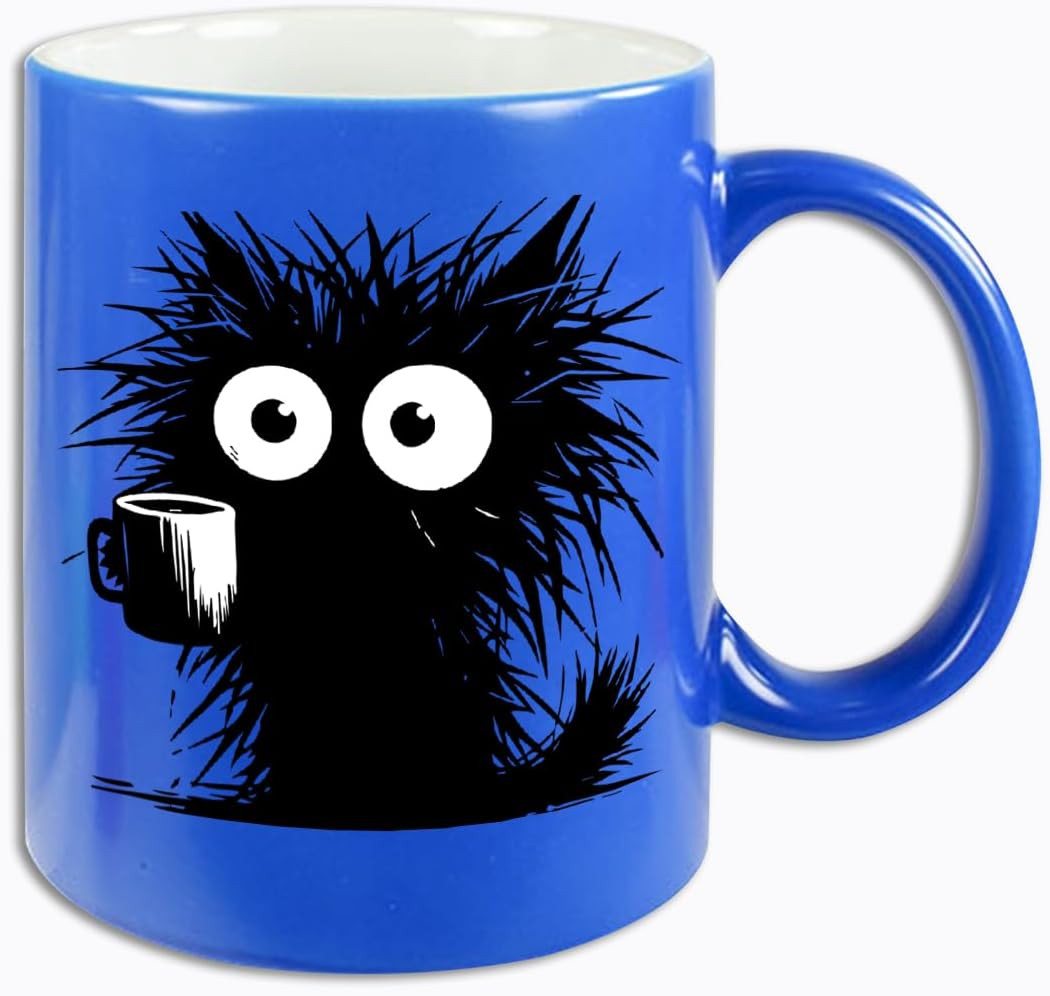 Hustling Sharks Tasse Hustling Sharks® Verschiedenfarbige Neon Tassen - Ich brauch Kaffee II, 330 ml von Hustling Sharks
