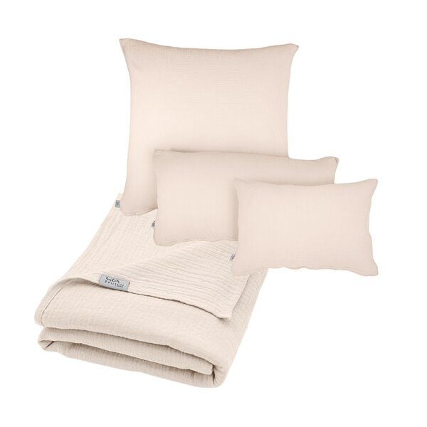Hutch&Putch Musselin-Sommerbundle für warme Nächte (Sommerdecke 200x135 + Kopfkissenbezug nach Wahl) aus 100% Bio-Baumwolle - Handmade in Germany von Hutch&Putch