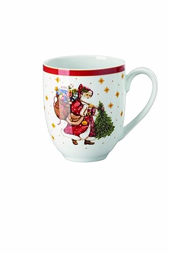 Hutschenreuther Happy Wintertime H. Wintertime Red Becher mit Henkel von Hutschenreuther