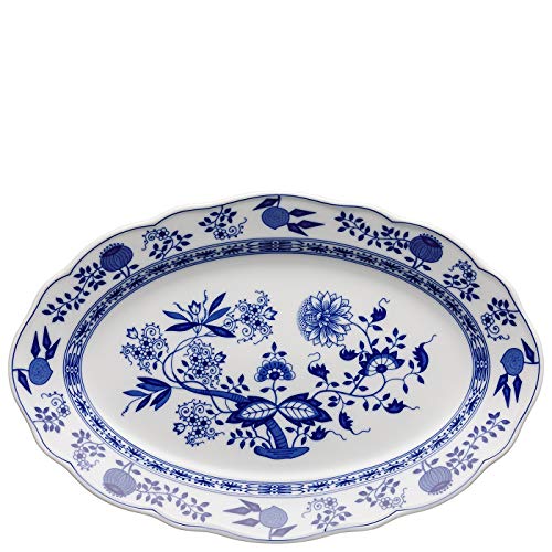 Hutschenreuther Blau Zwiebelmuster Platte 35 cm oval von Hutschenreuther