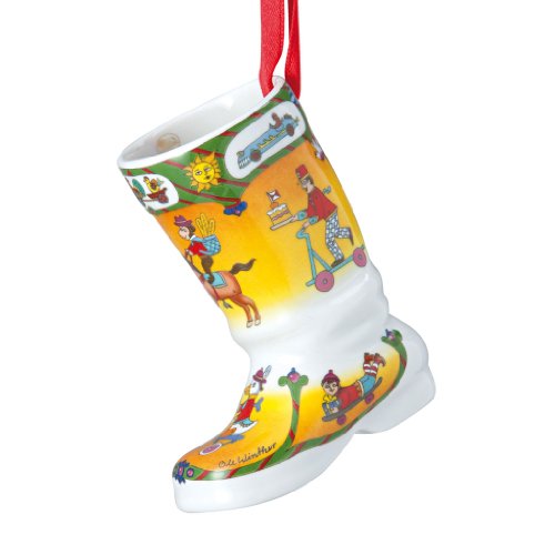 Hutschenreuther 02249-722722-27830 Porzellanweihnachtsstiefel Transportmittel 2011 im Geschenkkarton von Hutschenreuther