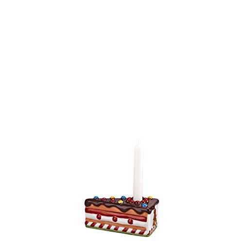 Hutschenreuther 02463-725530-25700 Candyland Leuchter Tortenstück mit Kerze Zuckerperlen von Hutschenreuther