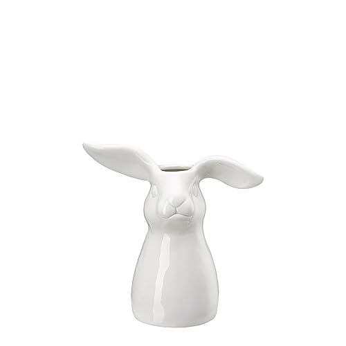 Hutschenreuther Hasen-Vase Weiss Vase 16 cm von Hutschenreuther