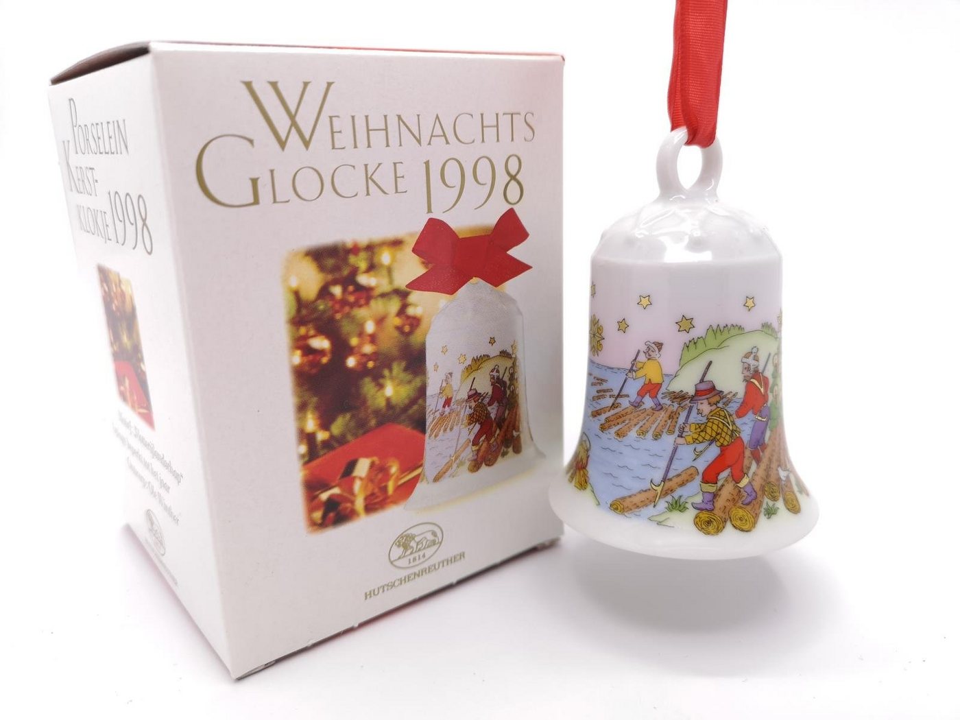 Hutschenreuther Christbaumschmuck Glocke 1998 in OVP - 1998 - 1 Stück (1-tlg) von Hutschenreuther