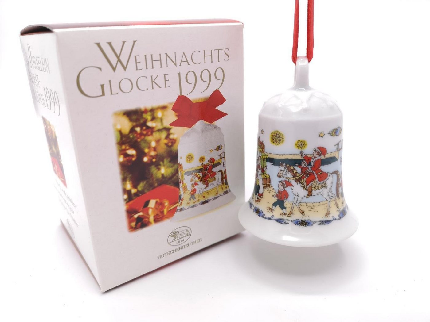 Hutschenreuther Christbaumschmuck Glocke 1999 in OVP - 1999 - 1 Stück (1-tlg) von Hutschenreuther