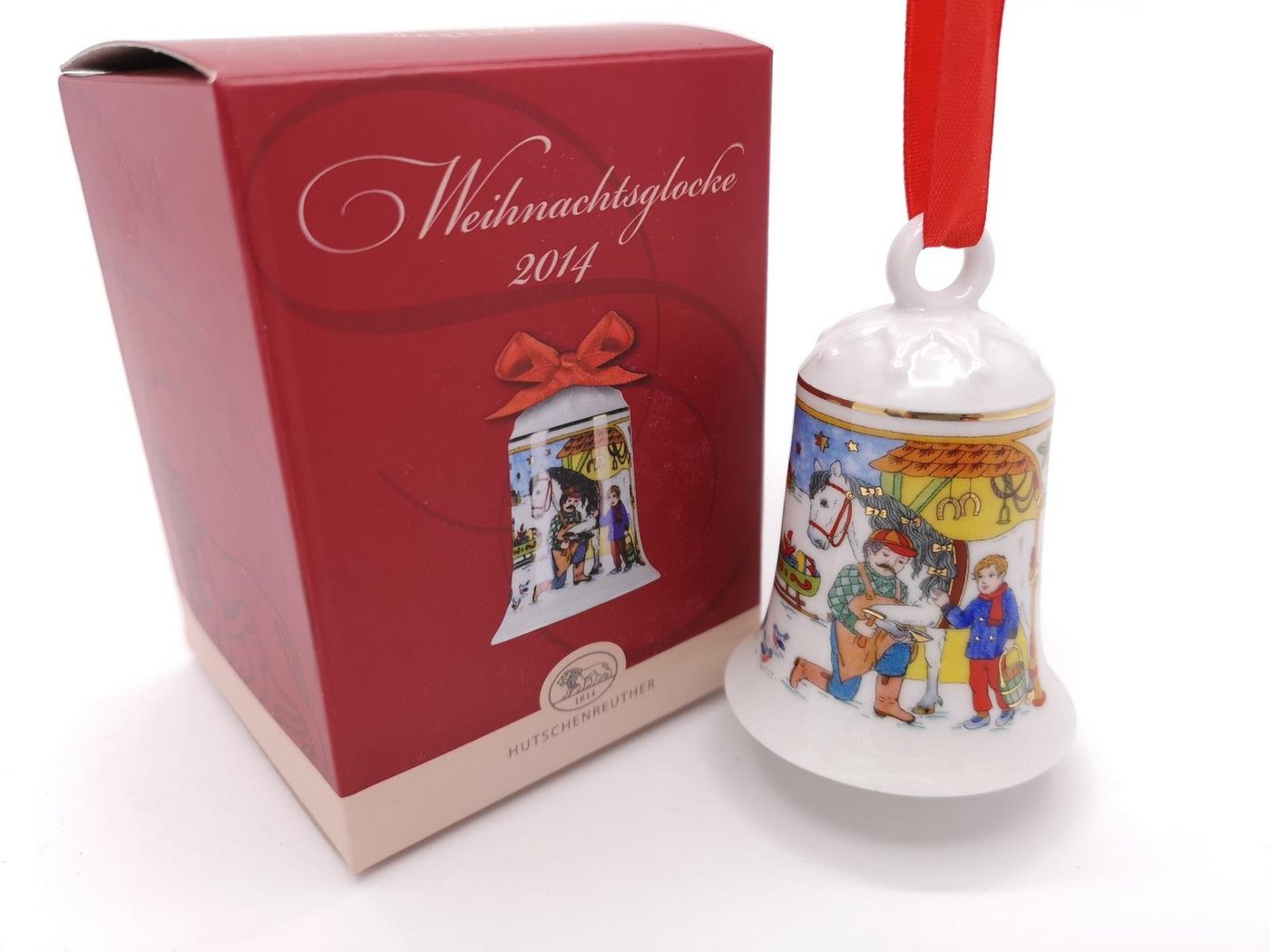 Hutschenreuther Christbaumschmuck Glocke 2014 in OVP - 2014 - 1 Stück (1-tlg) von Hutschenreuther