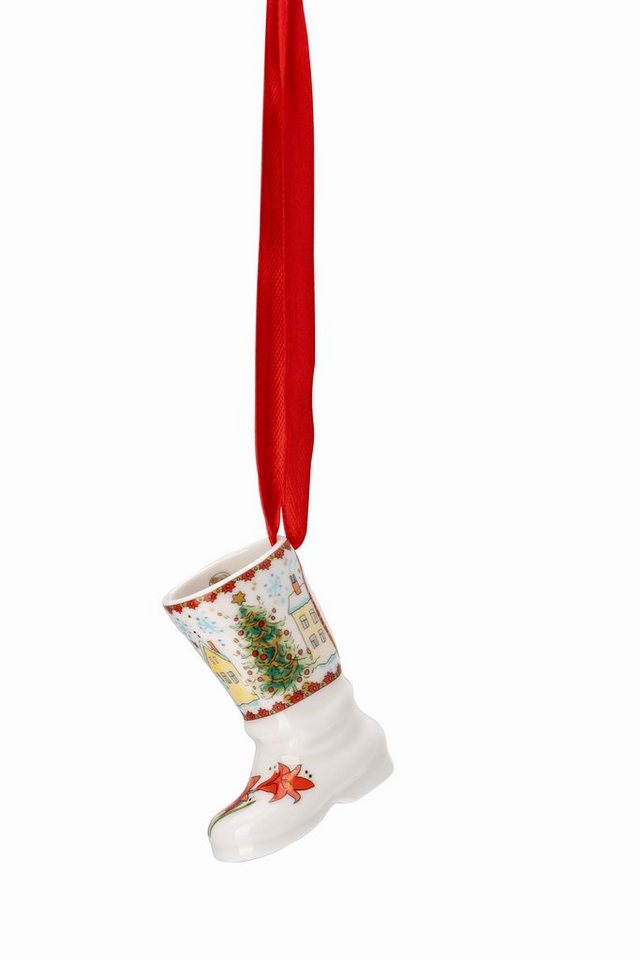 Hutschenreuther Christbaumschmuck Hutschenreuther Sammelkollektion 'Weihnachtsbaum - Ministiefel' 2023 von Hutschenreuther