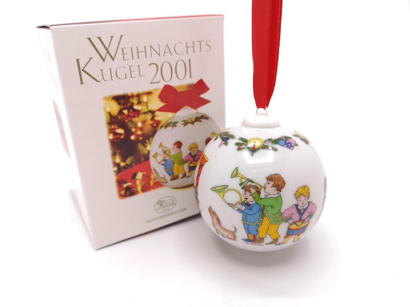 Hutschenreuther Christbaumschmuck Kugel 2001 in OVP - 2001 - 1 Stück (1-tlg) von Hutschenreuther