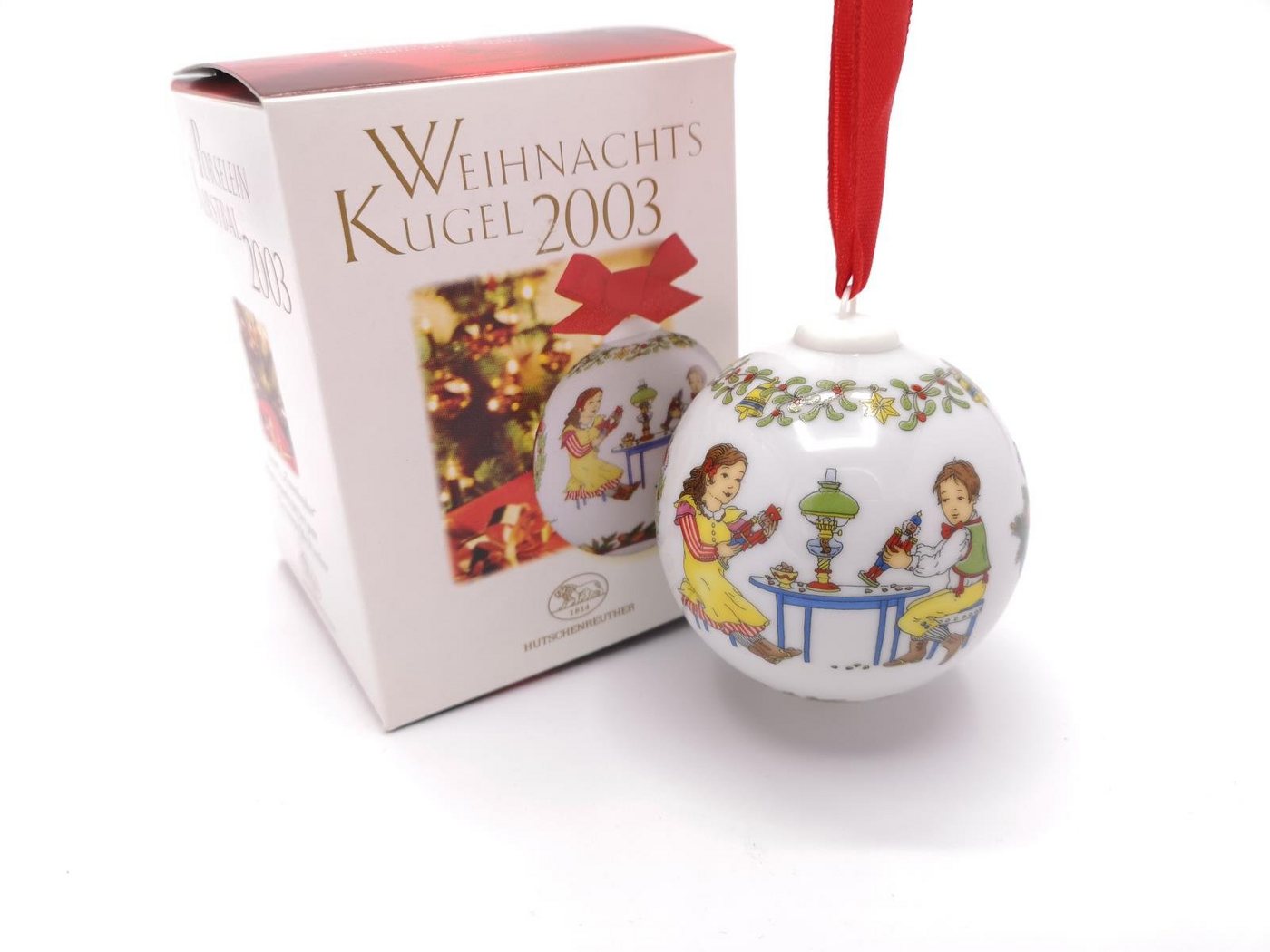 Hutschenreuther Christbaumschmuck Kugel 2003 in OVP - 2003 - 1 Stück (1-tlg) von Hutschenreuther