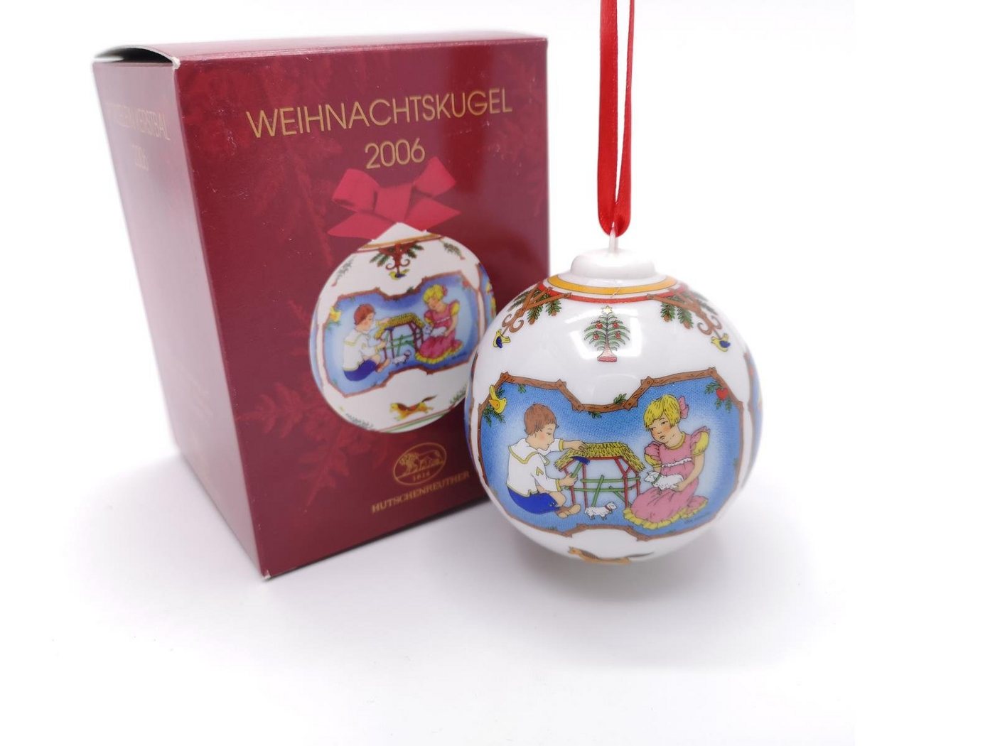 Hutschenreuther Christbaumschmuck Kugel 2006 in OVP - 2006 - 1 Stück (1-tlg) von Hutschenreuther