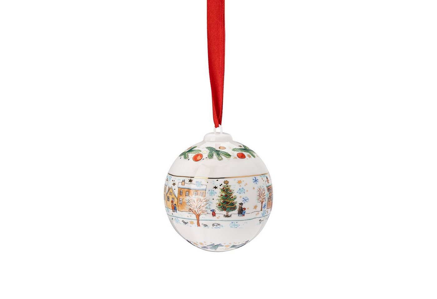 Hutschenreuther Christbaumschmuck Porzellankugel Weihnachtskugel 2023 in OVP (1-tlg), Sammelobjekt mit OVP (Originalverpackung) von Hutschenreuther