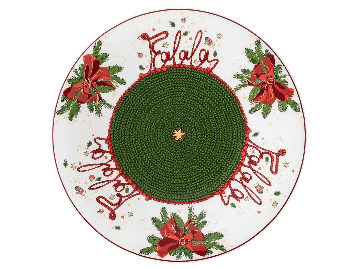 Hutschenreuther Gebäckteller Nora Weihnachtszeit Plätzchenteller 22 cm, Porzellan, (Plätzchenteller) von Hutschenreuther
