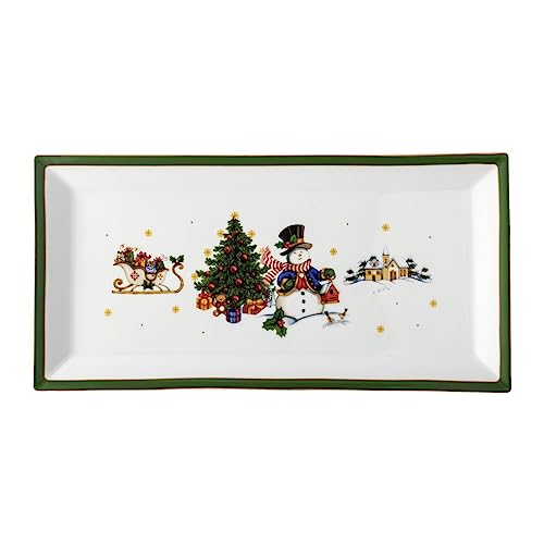 Platte eckig 36 cm Happy Wintertime 36x18 CM von Hutschenreuther