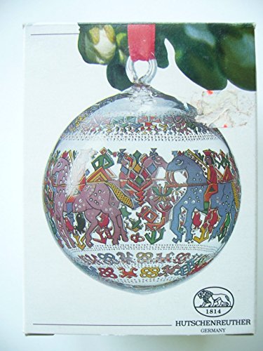 Hutschenreuther - Weihnachtskugel 1992 Kristall - Kugel aus Glas - NEU - OVP - 1. Wahl - Glaskugel von Hutschenreuther