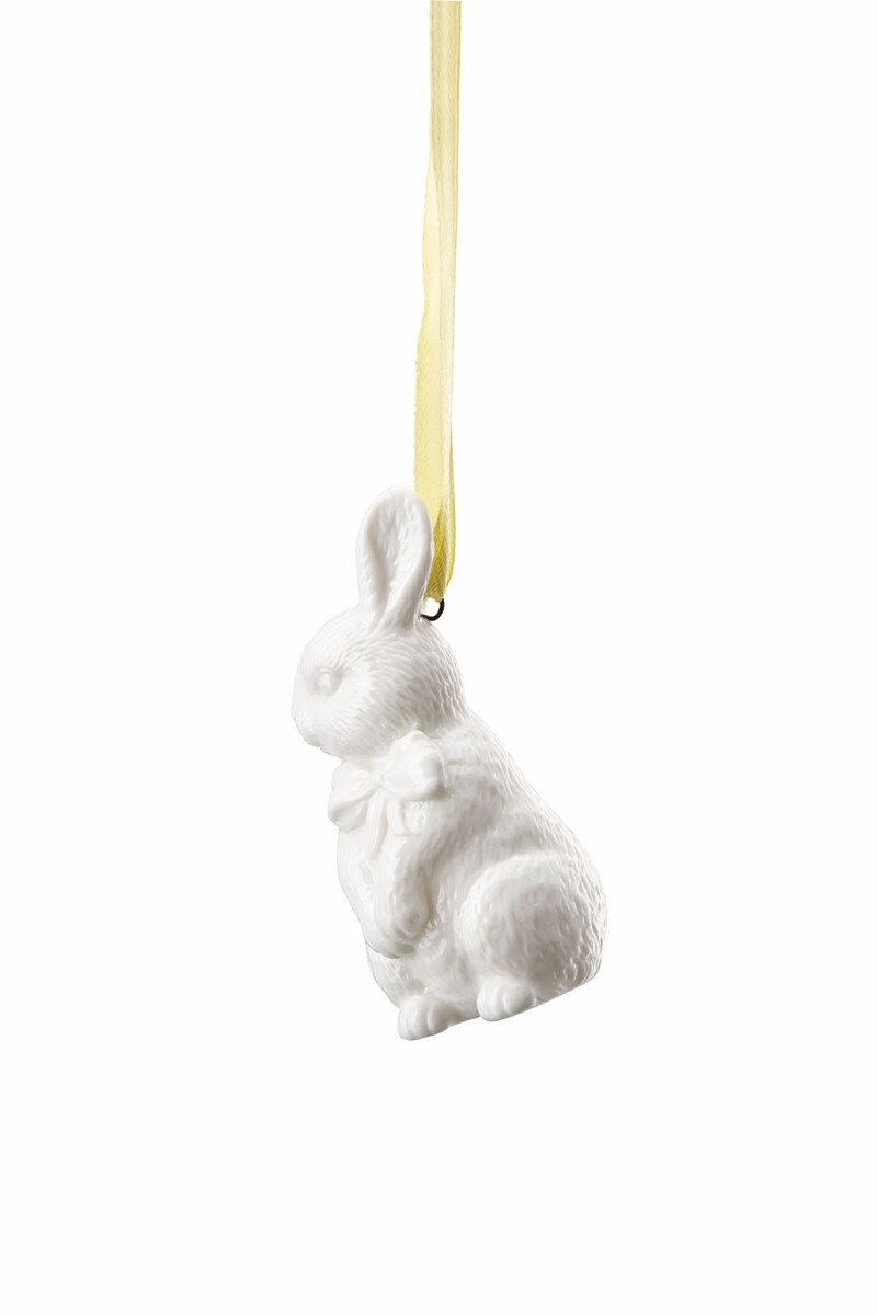 Hutschenreuther Osteranhänger Hase stehend 7 cm Collector’s Items Easter Weiß von Hutschenreuther