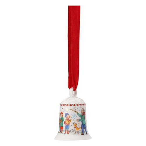Hutschenreuther Porzellan-Miniglocke 2023-"Weihnachtsklänge 5 cm Kinderchor von Hutschenreuther