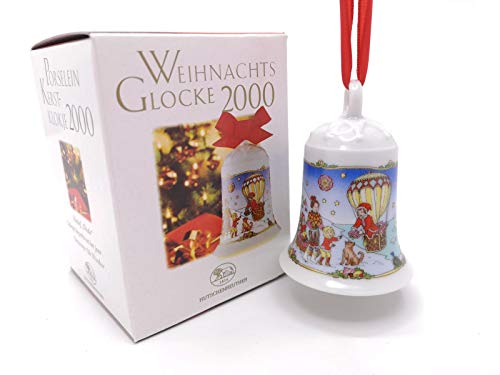 Porzellanglocke Weihnachtsglocke 2000 - Hutschenreuther - in OVP - - von Hutschenreuther