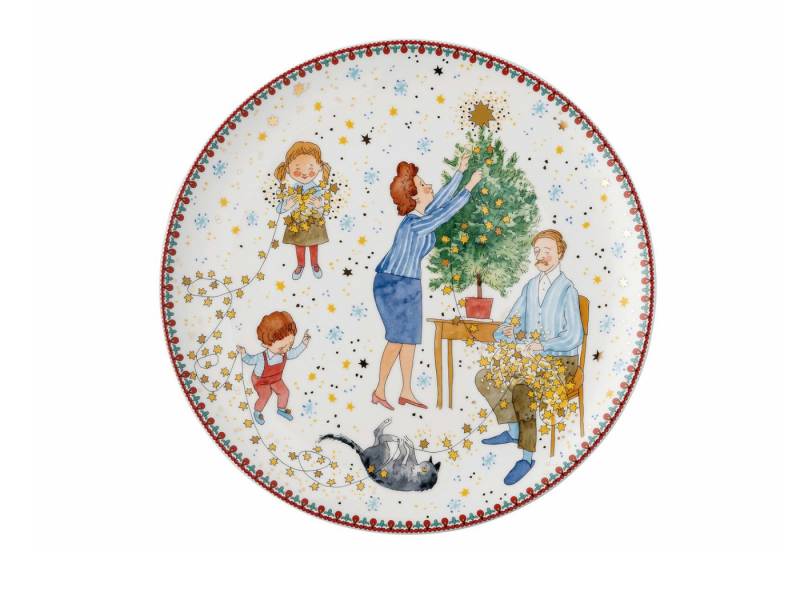 Hutschenreuther Frühstücksteller Sammelkollektion 2024 Weihnachtsleuchten Teller flach 22cm von Hutschenreuther