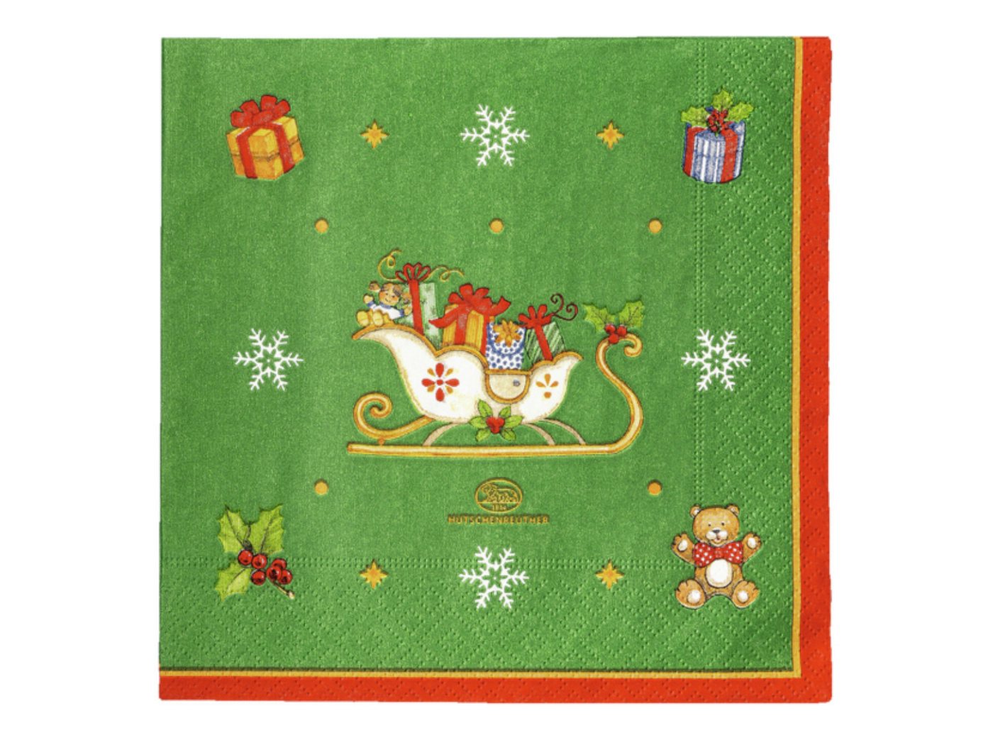 Hutschenreuther Stoffserviette Happy Wintertime Servietten 33x33cm von Hutschenreuther