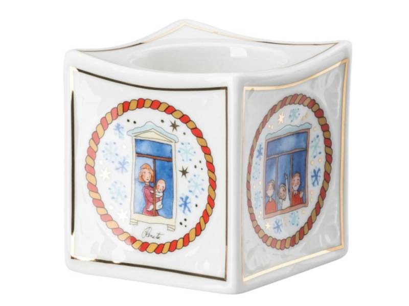 Hutschenreuther Weihnachtsfigur Sammelserie 2022 Porzellanlicht Weihnachtsabend von Hutschenreuther