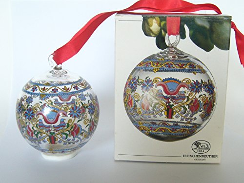 Hutschenreuther - Weihnachtskugel 1991 Kristall - Kugel aus Glas - NEU - OVP - 1. Wahl - Glaskugel von Hutschenreuther