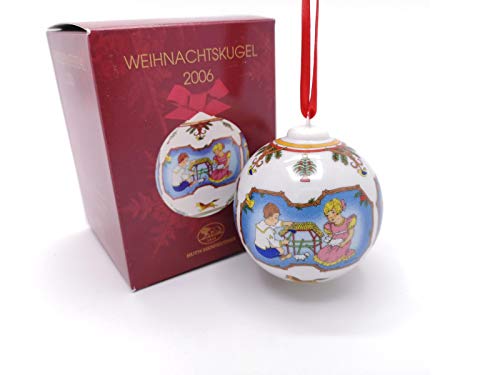 Hutschenreuther Weihnachtskugel 2006, Porzellankugel, Weihnachten von Hutschenreuther