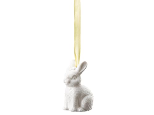 Osteranhänger Weiß Hase sitzend, Ø 4,0 cm - h 6,5 cm von Hutschenreuther