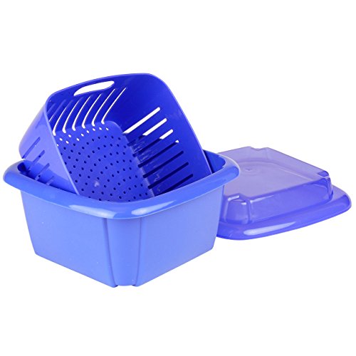 Hutzler 374BL 3-in-1 Berry Box, BPA-freier Kunststoff, blau von Hutzler