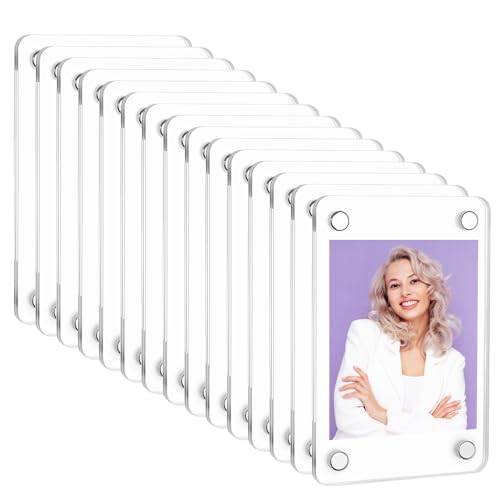 Huucozn 15 Paare Acryl Bilderrahmen Fotorahmen Magnetisch klein 9x6 cm Acrylic Magnetic Photo Frame Magnet Transparent Doppelseitig Bilderrahmen Fotoblock Acryl Desktop Rahmenlose Postkarte Display Huucozn 15 Paare Acryl Bilderrahmen Fotorahmen Magnetisch klein 9x6 cm Acrylic Magnetic Photo Frame Magnet Transparent Doppelseitig Bilderrahmen Fotoblock Acryl Desktop Rahmenlose Postkarte Display von Huucozn