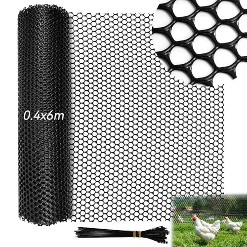 Huucozn Kunststoffzaun Schwarz Kunststoff zaun garten 6M Rasengitter Begrenzungszaun Kaninchendraht 40cm hoch Maulwurfgitter Hochbeet Rasenschutzgitter Kunststoffgitter stabil Fences für Balkon Garten Huucozn Kunststoffzaun Schwarz Kunststoff zaun garten 6M Rasengitter Begrenzungszaun Kaninchendraht 40cm hoch Maulwurfgitter Hochbeet Rasenschutzgitter Kunststoffgitter stabil Fences für Balkon Garten von Huucozn