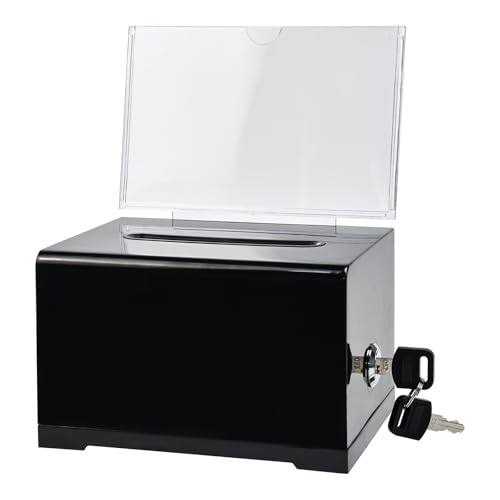Huucozn Spendenbox Acryl Spendendose Trinkgeldkasse Geldkassette Abschließbar Klein Wahlurne Klein Wahlurnenbox Geldkassette mit Schlitz Sichere Vorschlagsbox für Spendenvorschläge 16 * 11.5 * 10cm Huucozn Spendenbox Acryl Spendendose Trinkgeldkasse Geldkassette Abschließbar Klein Wahlurne Klein Wahlurnenbox Geldkassette mit Schlitz Sichere Vorschlagsbox für Spendenvorschläge 16 * 11.5 * 10cm von Huucozn