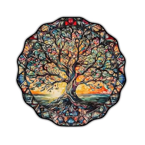 Huudngeje Acrylbaum des Farben Lebens Dekorativen Zeichen, Wandkunst Hängende Dekorationen Geschenk für Mutter Oma Lehrer von Huudngeje