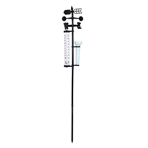Huudngeje Garten Wetter Station, Wetterstation Regen Messer, Windmesser Regenmesser und Thermometer für Garten, Bauernhof, Feld Huudngeje Garten Wetter Station, Wetterstation Regen Messer, Windmesser Regenmesser und Thermometer für Garten, Bauernhof, Feld von Huudngeje