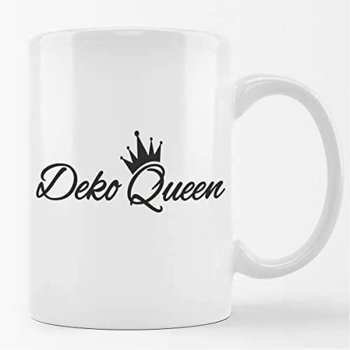 Huuraa Kaffeetasse Deko Queen Krone Keramik Tasse 330ml mit Motiv für alle Königinnen von Huuraa
