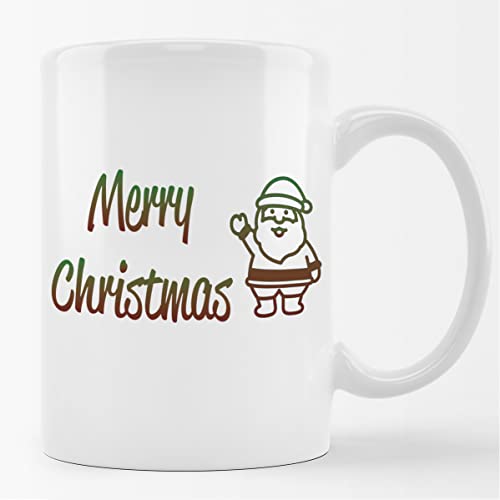 Huuraa Kaffeetasse Merry Christmas Weihnachtsmann Keramik Tasse 330ml mit Motiv zu Weihnachten von Huuraa