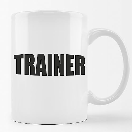 Huuraa Kaffeetasse Trainer Training Keramik Tasse 330ml mit Motiv für alle Fitness Coachs von Huuraa