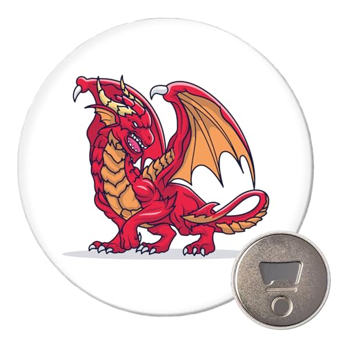 Huuraa Magnet Drache Comic Geschenk 59mm Kühlschrankmagnet Flaschenöffner Drache Geschenkidee Huuraa Magnet Drache Comic Geschenk 59mm Kühlschrankmagnet Flaschenöffner Drache Geschenkidee von Huuraa