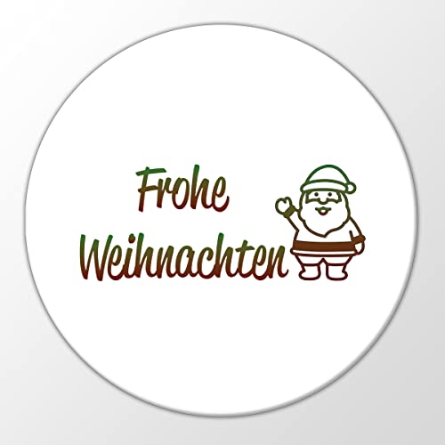 Huuraa Magnet Frohe Weihnachten Weihnachtsmann Kühlschrankmagnet 59mm mit Motiv zur Weihnachtszeit Geschenk Idee für Freunde und Familie von Huuraa