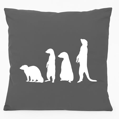 Huuraa Sofakissen Erdmännchen Silhouette Geschenk 40x40cm mit Füllung Steel Grey Baumwolle Erdmännchen Mitbringsel Huuraa Sofakissen Erdmännchen Silhouette Geschenk 40x40cm mit Füllung Steel Grey Baumwolle Erdmännchen Mitbringsel von Huuraa