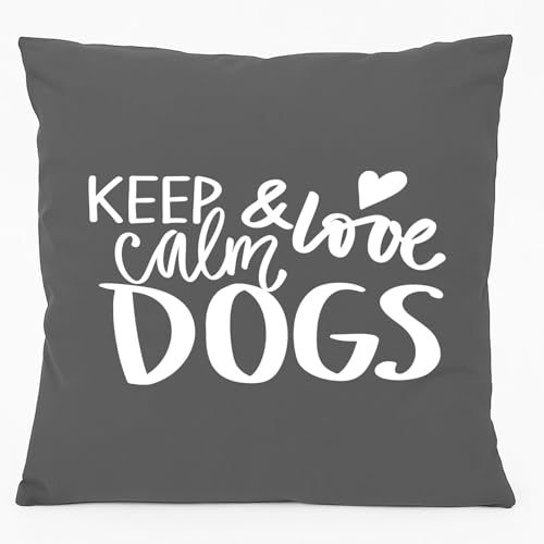Huuraa Sofakissen Keep Calm and Love Dogs Geschenk 40x40cm mit Füllung Steel Grey Baumwolle Keep Calm and Mitbringsel Huuraa Sofakissen Keep Calm and Love Dogs Geschenk 40x40cm mit Füllung Steel Grey Baumwolle Keep Calm and Mitbringsel von Huuraa